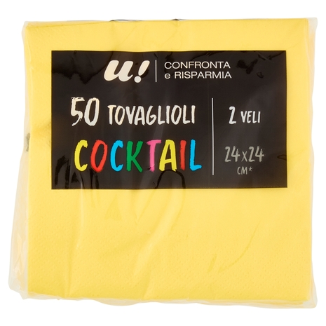 50 Tovaglioli Cocktail U! Confronta e Risparmia